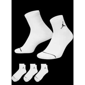 Nike Men's Everyday Jordan Cushioned Crew Socks 3 Pack Size Large 8-12 Shoe NEW!
